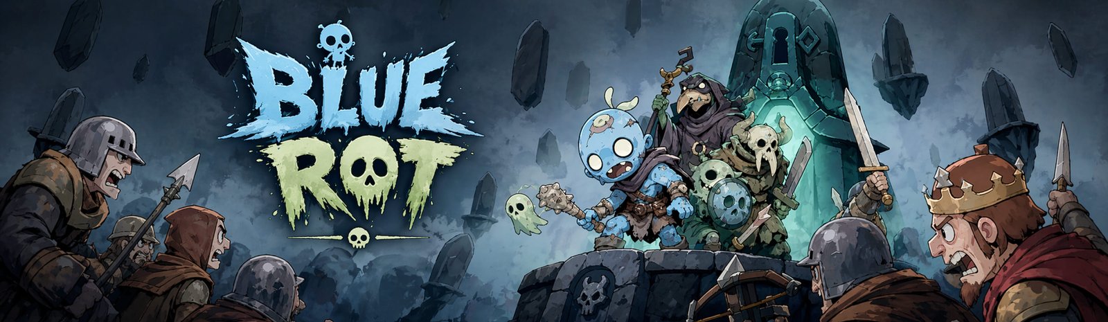 Blue Rot mobile game concept main project visual
